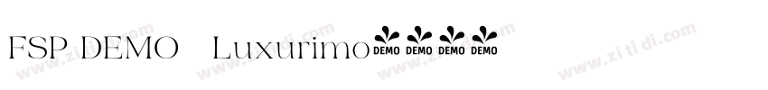 FSP DEMO   Luxurimo字体转换